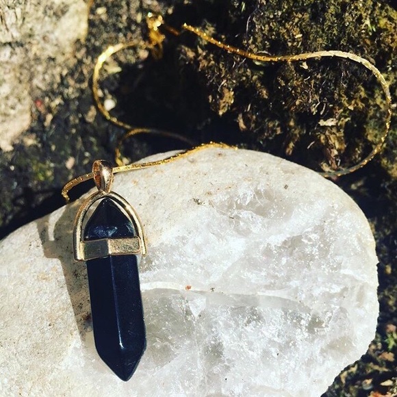 Black Obsidian Healing Necklace! - Picture 1 of 6